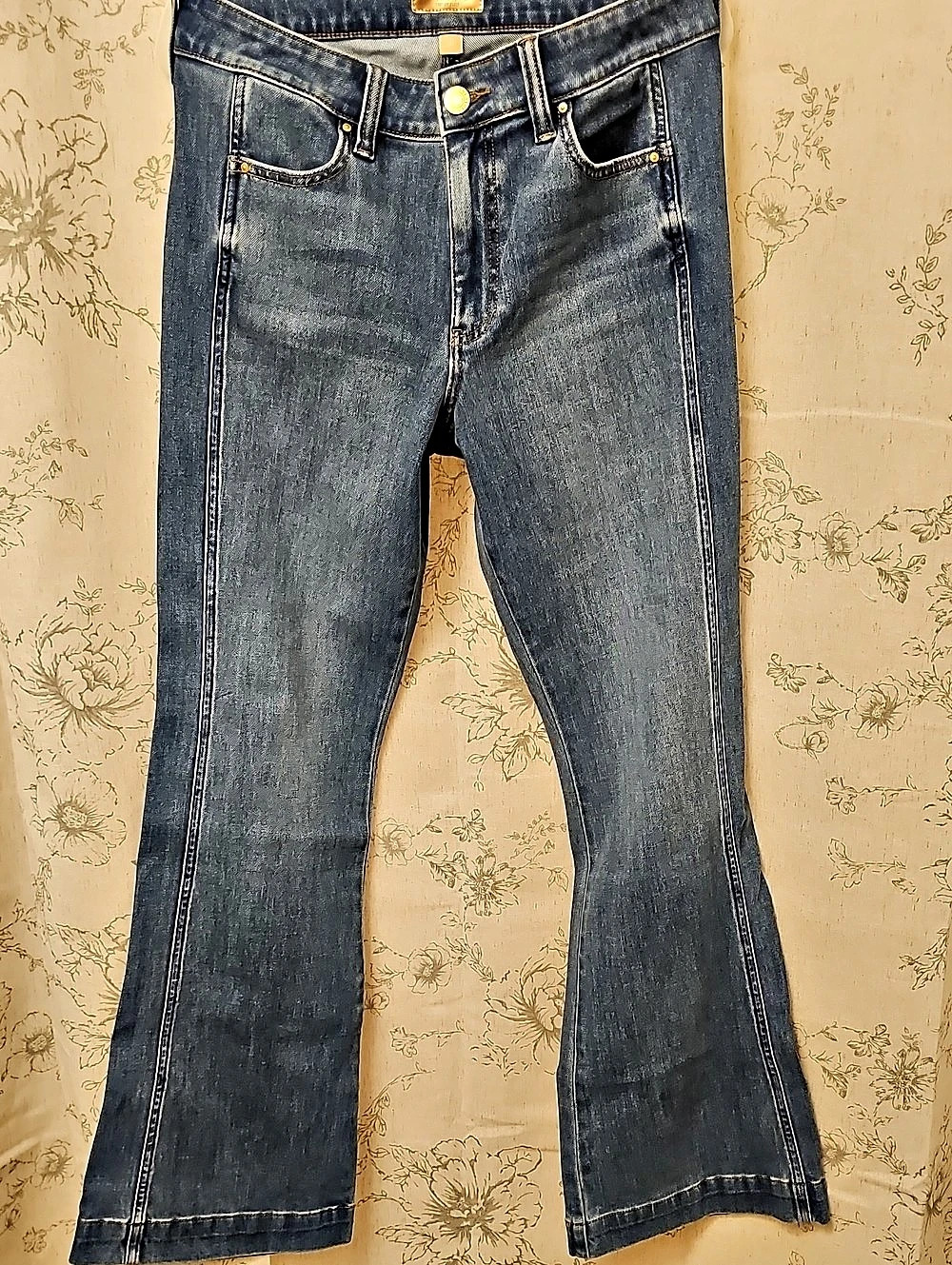 KUT from the Kloth High Rise Flare Jeans Blue Waist 10